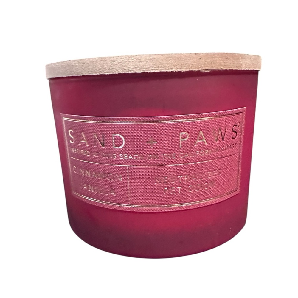 Sand + Paws 12oz Candle- Cinnamon Vanilla